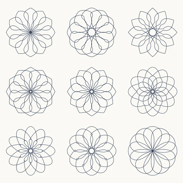 Ornements géométriques simples . — Image vectorielle
