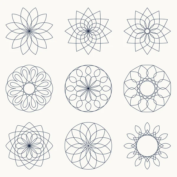 Basit geometrik süsler.