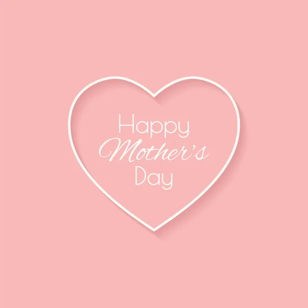 Happy mother day card. — Stock Vector