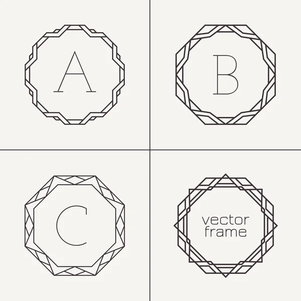 Cadre géométrique simple — Image vectorielle