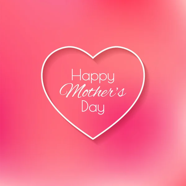 Cartão feliz Dia da Mãe . — Vetor de Stock