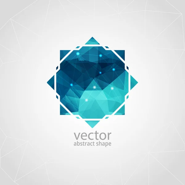 Abstract polygonal shape. — Stock Vector