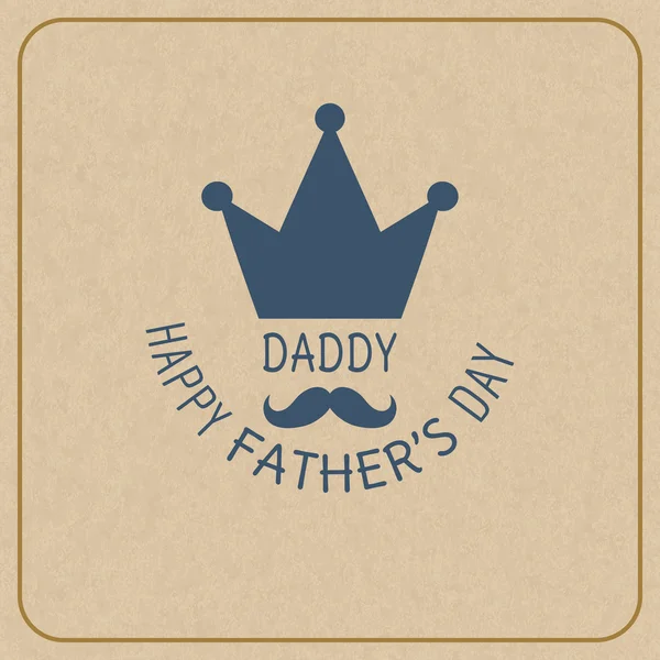 Fathers day card. — Stock Vector