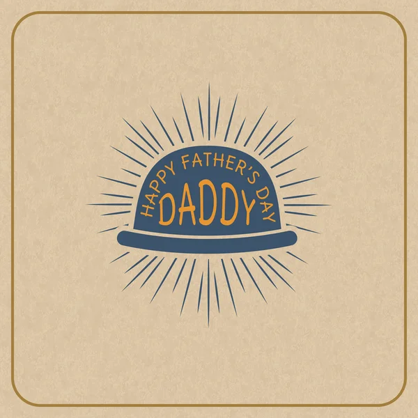 Fathers day card. — Stock Vector