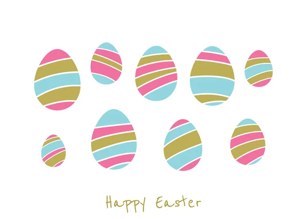 Set of easter eggs — Stock Vector