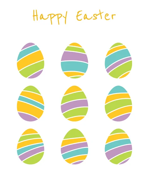 Set telur Paskah - Stok Vektor