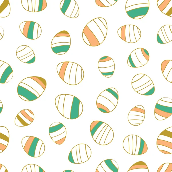 Seamless pattern of easter eggs. — Stock Vector