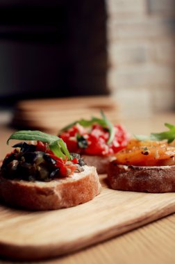 Bruschetta meze sebzeli