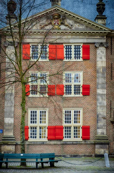 Fassade Des Historischen Ehemaligen Gefängnisses Leiden Niederlande — Stockfoto