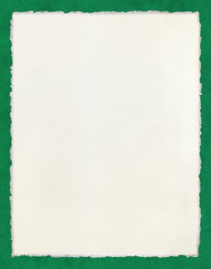 Deckled Paper on Green clipart