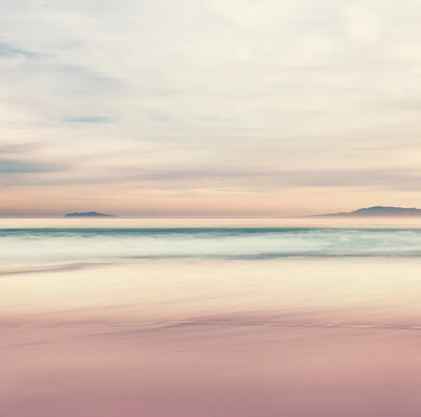 Tramonto sull'isola del canale — Foto Stock