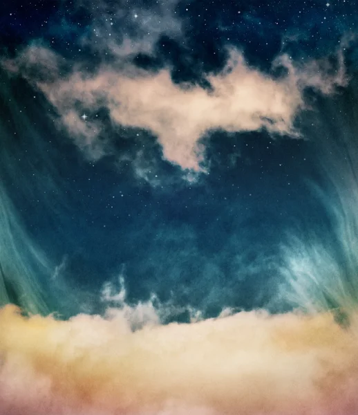 Chmury fantazja i gwiazdy — Zdjęcie stockowe