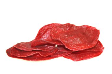 흰색 바탕에 달콤한 감자 칩