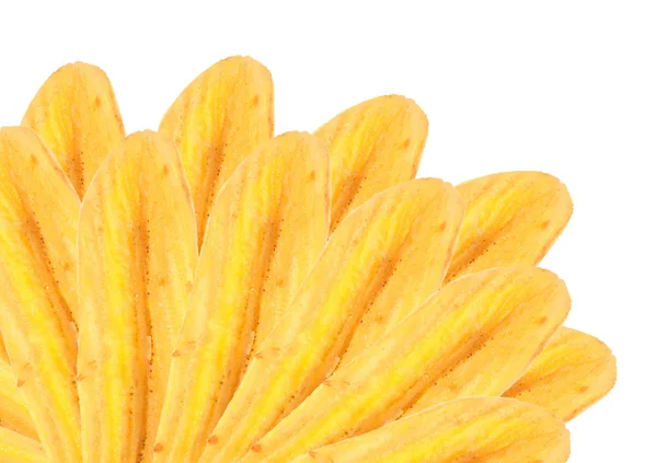 Banana chips on white background — Stock Photo, Image