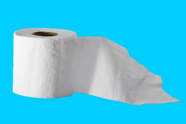 doku üzerinde mavi arka plan rulo