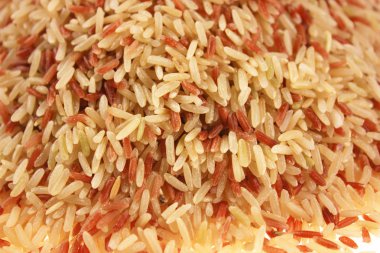 kahverengi pirinç taneleri arka plan