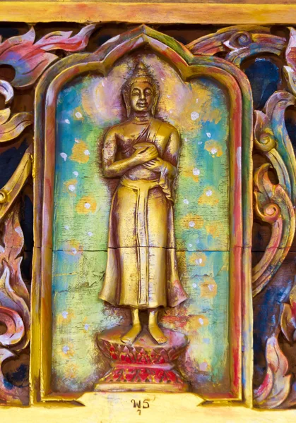 タイの寺院でのぼやけの Bhudha 像 — ストック写真