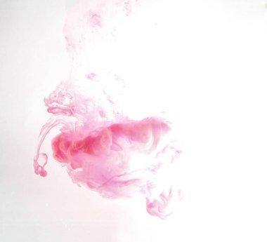 Hareket rengi suya düşer, mürekkep kıvrılır, mürekkep soyutlanır. Suyun altında süslü bir mürekkep bulutu. Kristal renkler ve suda mürekkep. Soyut arkaplan