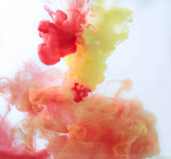 Motion Color Drop Water Ink Swirling Colorful Ink Abstraction Fancy — 스톡 사진