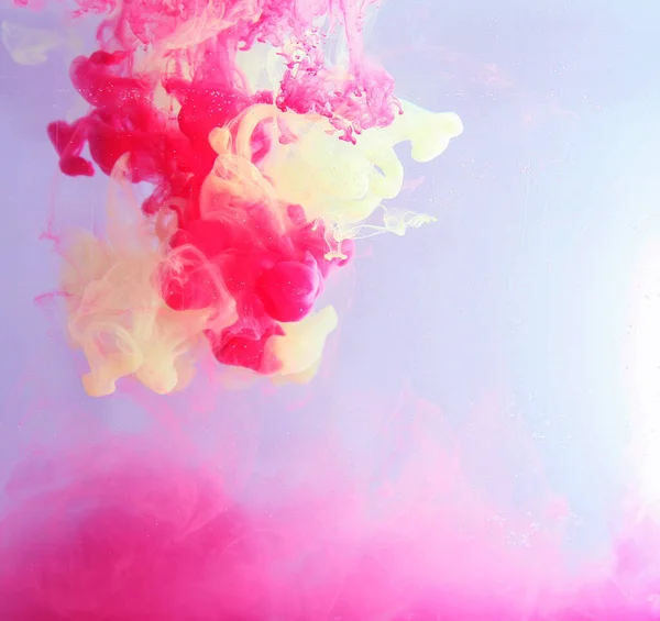 Motion Color Drop Water Ink Swirling Colorful Ink Abstraction Fancy — Stockfoto