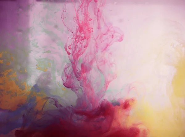 Motion Color Drop Water Ink Swirling Colorful Ink Abstraction Fancy — Stockfoto