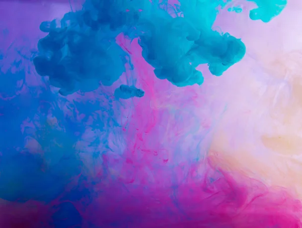 Motion Color Drop Wasser Tinte Die Hereinwirbelt Bunte Tintenabstraktion Fantasie — Stockfoto