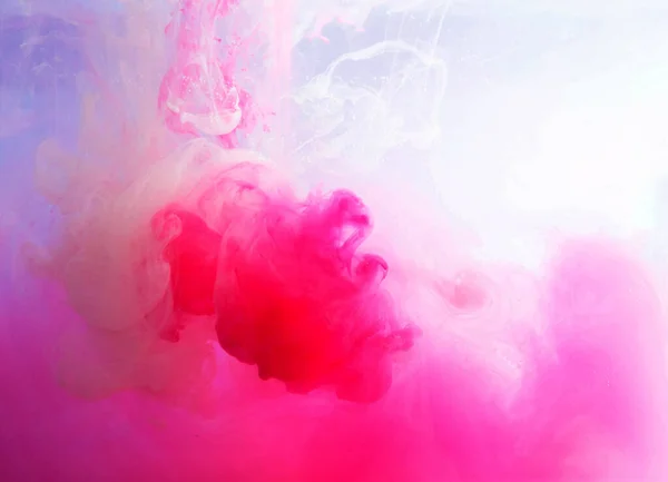 Motion Color Drop Water Ink Swirling Colorful Ink Abstraction Fancy — Photo