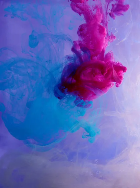 Motion Color Drop Water Ink Swirling Colorful Ink Abstraction Fancy — 스톡 사진