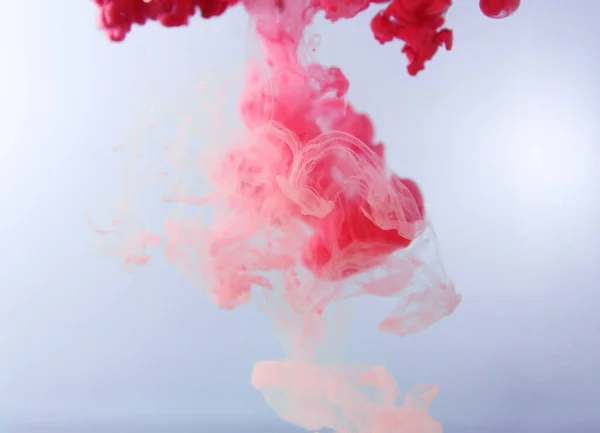Motion Color Drop Water Ink Swirling Colorful Ink Abstraction Fancy — 스톡 사진