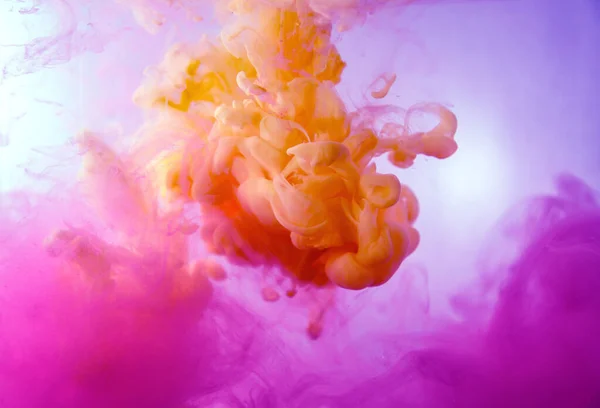 Motion Color Drop Water Ink Swirling Colorful Ink Abstraction Fancy — Stockfoto