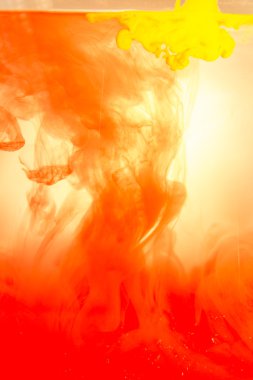 Mürekkep su yumuşak odak süslü rüya bulutu