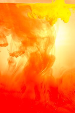 Mürekkep su yumuşak odak süslü rüya bulutu