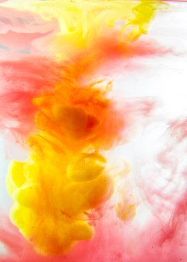 Mürekkep su yumuşak odak süslü rüya bulutu