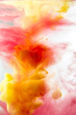 Mürekkep su yumuşak odak süslü rüya bulutu