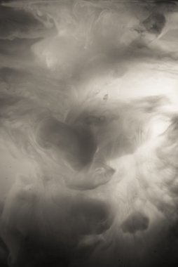 Mürekkep su yumuşak odak süslü rüya bulutu