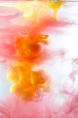 Mürekkep su yumuşak odak süslü rüya bulutu