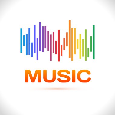 Renkli ekolayzer simgesi.