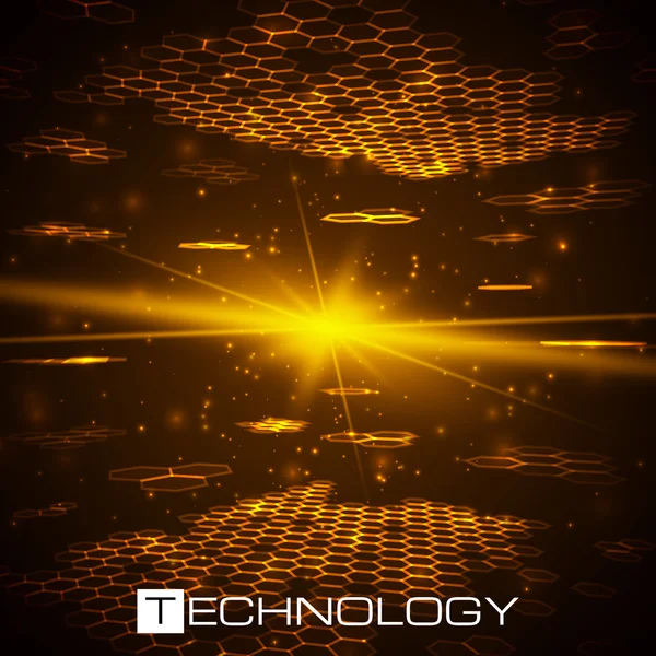 Fütüristik dijital arka plan metin için yer ile.