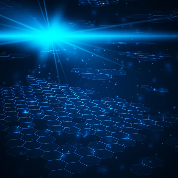 Fütüristik dijital arka plan metin için yer ile.