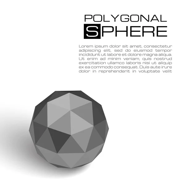 3d textured sphere. — Stock Vector