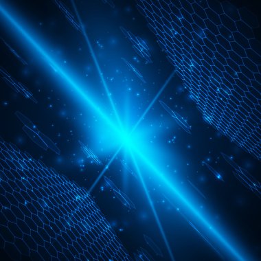 Fütüristik dijital arka plan metin için yer ile.