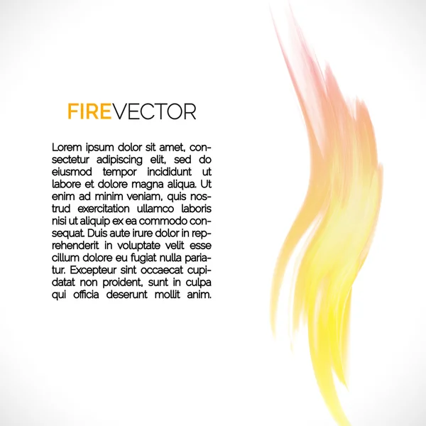 Abstrakt bakgrund med eld element. — Stock vektor