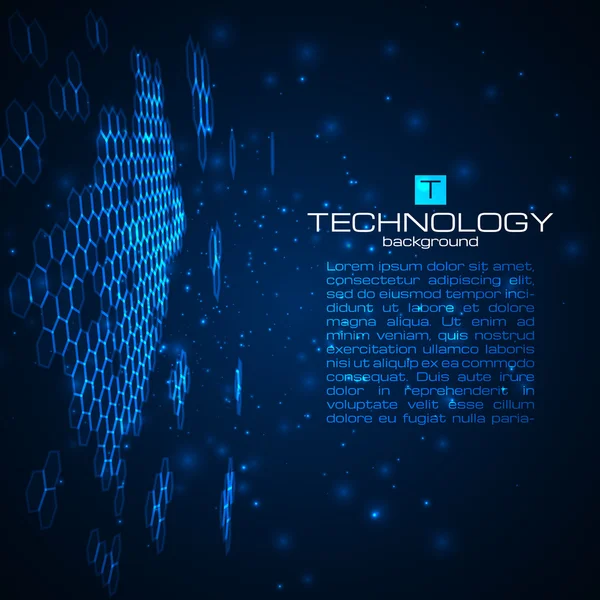 Fütüristik dijital arka plan metin için yer ile.
