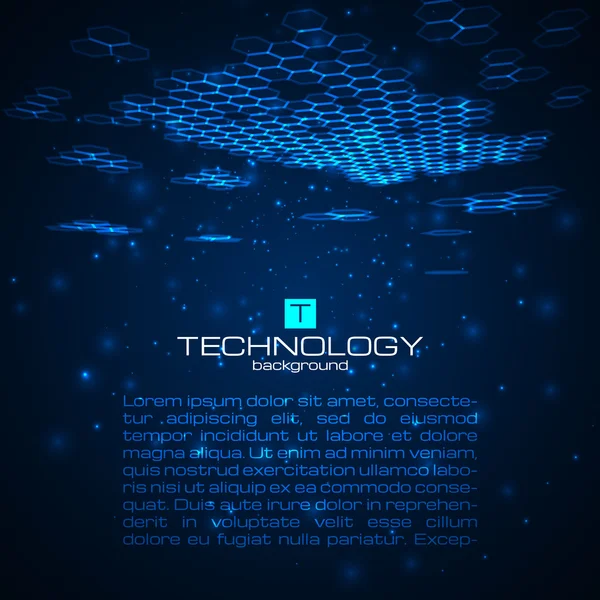Fütüristik dijital arka plan metin için yer ile.