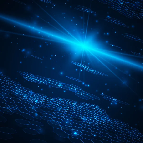 Fütüristik dijital arka plan metin için yer ile.