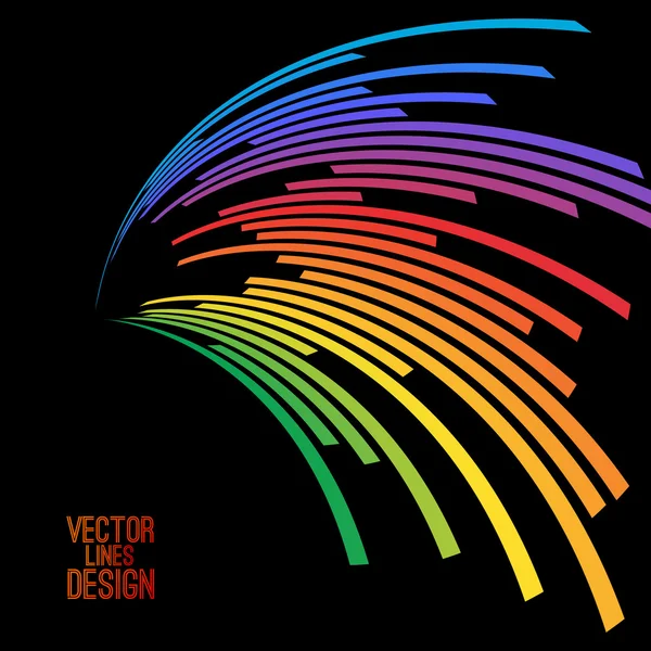 Fondo de líneas coloridas. Vectores de stock libres de derechos