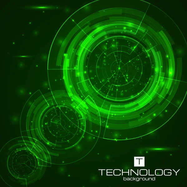 Technology background with HUD elements. Royalty Free Stock Illustrations