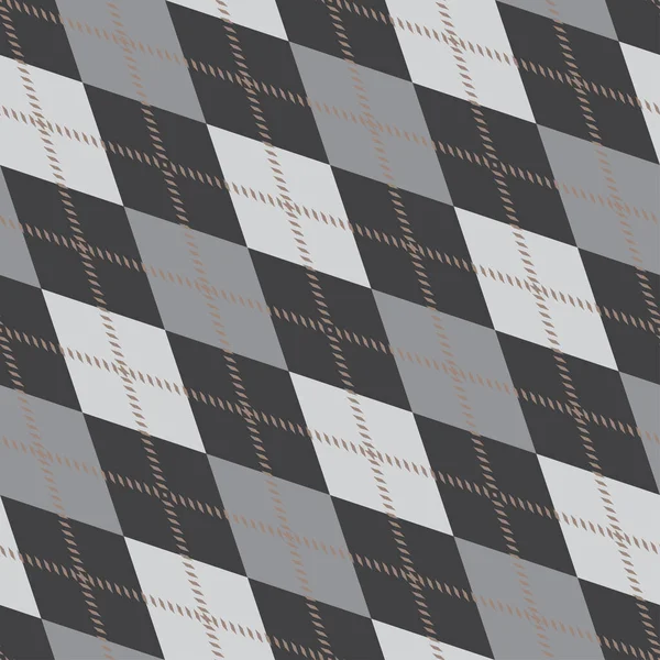 Motif Argyle Sans Couture Composé Diamants Différentes Couleurs Sur Fond — Image vectorielle