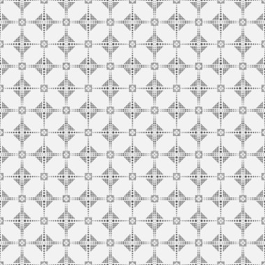 Geometrik dikişsiz vektör modelleri. Küçük daireli soyut doku arka planı, noktalı çizgi, açısal şekiller, eşkenar dörtgen. Modern minimum arkaplan. Tasarımın grafiksel ögesi.