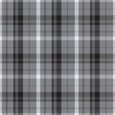 Siyah ve beyaz ekose desenli. Soyut, çizgili, çizgili duvar kağıdı. Tek renkli modern kafes dokusu. Kumaşlar, gömlekler, tekstil ve perdeler üzerindeki baskı vektör grafikleri.